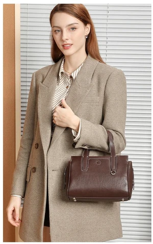 Genuine Leather Women Crossbody Bags Brown Genuine Leather Women Crossbody Bags Brown