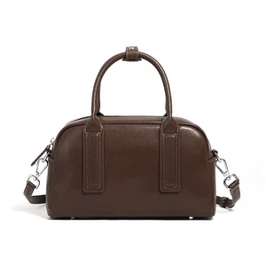 Women Genuine Leather Purses and Handbag Brown Women Genuine Leather Purses and Handbag Brown
