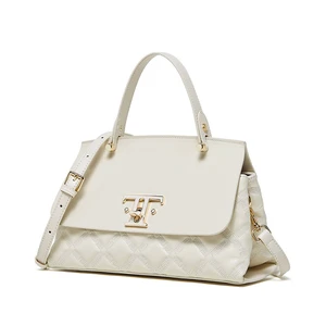 Genuine Leather Satchel Handbag White Genuine Leather Satchel Handbag White
