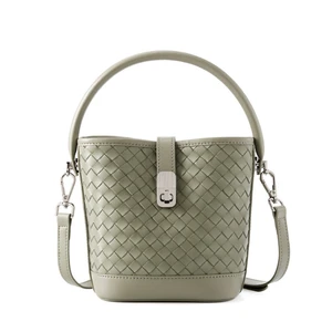 Women's Genuine Leather Tote Shoulder Handbag Green Women's Genuine Leather Tote Shoulder Handbag Green
