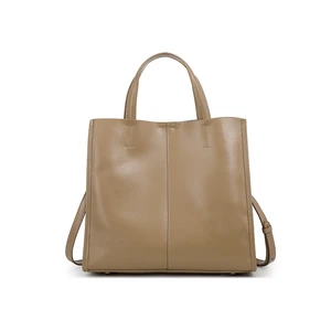 Women Genuine Leather Handbag Apricot Women Genuine Leather Handbag Apricot