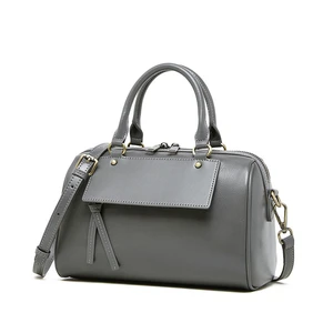 Genuine Leather Women Crossbody Bag Grey Genuine Leather Women Crossbody Bag Grey