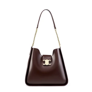 Genuine Leather Handbag Women Shoulder Tote Bag Brown Genuine Leather Handbag Women Shoulder Tote Bag Brown