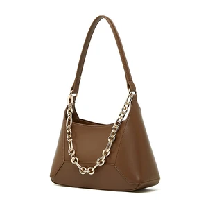 Genuine Leather Women Crossbody Handbag Brown Genuine Leather Women Crossbody Handbag Brown