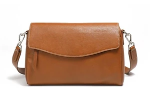 Genuine Leather Women Shoulder Bag Brown Genuine Leather Women Shoulder Bag Brown