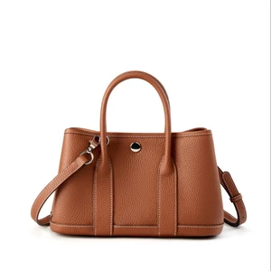 Genuine Leather Women Handbag and Shoulder Bag Brown Genuine Leather Women Handbag and Shoulder Bag Brown