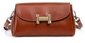 Women's Genuine Leather Tote Shoulder Handbag Brown Women's Genuine Leather Tote Shoulder Handbag Brown