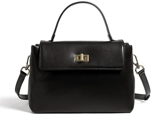 Genuine Leather Women Handbag and Shoulder Bag Black Genuine Leather Women Handbag and Shoulder Bag Black