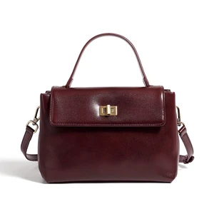Genuine Leather Women Handbag and Shoulder Bag Brown Genuine Leather Women Handbag and Shoulder Bag Brown