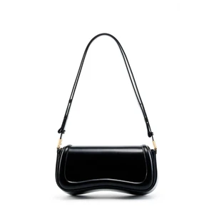 Genuine Leather Ladies' Crossbody Bag Black Genuine Leather Ladies' Crossbody Bag Black