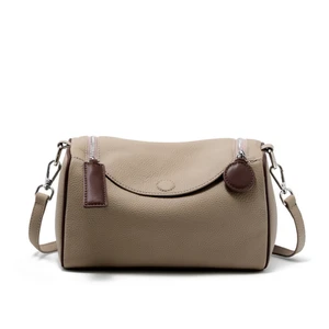 Genuine Leather Female Cross Bag Women Handbag Grey Genuine Leather Female Cross Bag Women Handbag Grey