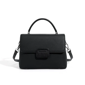 Genuine Leather Women Shoulder Handbags Beach Bag Black Genuine Leather Women Shoulder Handbags Beach Bag Black