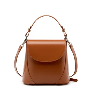 Genuine Leather Women Crossbody Bag Mini Bag Brown Genuine Leather Women Crossbody Bag Mini Bag Brown