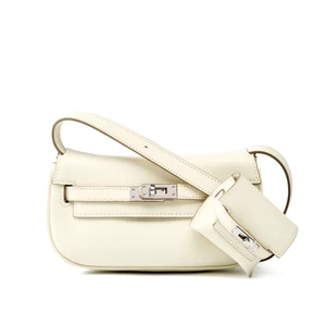 Genuine Leather Shoulder Bag Ladies Evening Bag White Genuine Leather Shoulder Bag Ladies Evening Bag White