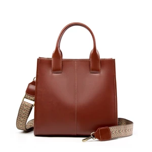 Women Genuine Leather Top Handle Shoulder Bags Brown Women Genuine Leather Top Handle Shoulder Bags Brown