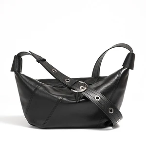 Ladies' Genuine Leather Shell Bag Black Ladies' Genuine Leather Shell Bag Black