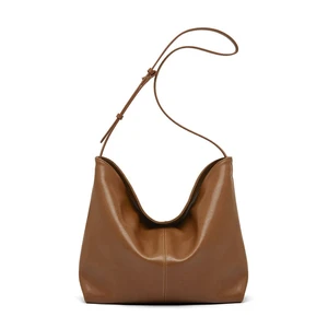 Genuine Leather Women Crossbody Bag Tote Bag Brown Genuine Leather Women Crossbody Bag Tote Bag Brown