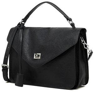 Genuine Leather Women Medium Top Handle Handbags Black Genuine Leather Women Medium Top Handle Handbags Black