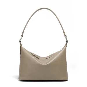 Genuine Leather Women Western Shoulder Handbag Grey Genuine Leather Women Western Shoulder Handbag Grey