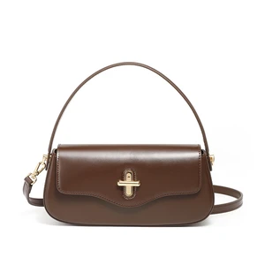 Genuine Leather Women Top Handle Shoulder Purses and Handbags Brown Genuine Leather Women Top Handle Shoulder Purses and Handbags Brown