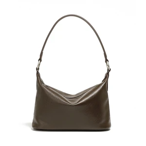 Genuine Leather Women Western Shoulder Handbag Brown Genuine Leather Women Western Shoulder Handbag Brown