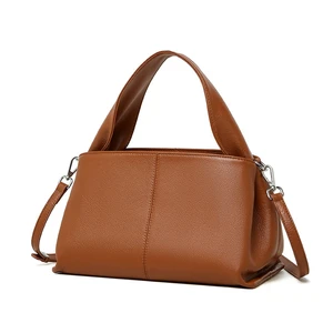 Women Genuine Leather Handbag Brown Women Genuine Leather Handbag Brown