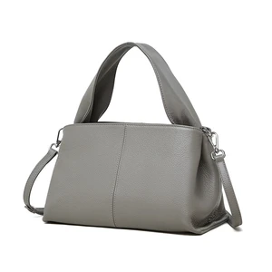 Women Genuine Leather Handbag Grey Women Genuine Leather Handbag Grey