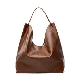 Genuine Leather Women Satchel Bags Handle Shoulder Handbags Brown Genuine Leather Women Satchel Bags Handle Shoulder Handbags Brown