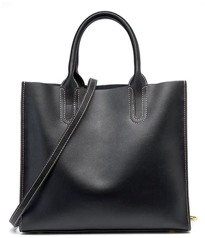 Genuine Leather Womens Handbags Ladies Purse Satchel Shoulder Bags Black Genuine Leather Womens Handbags Ladies Purse Satchel Shoulder Bags Black