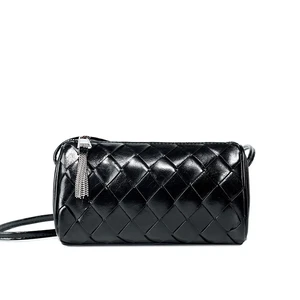 Women Trendy Small Shoulder Bag Genuine Leather Hobo Handbags Black Women Trendy Small Shoulder Bag Genuine Leather Hobo Handbags Black