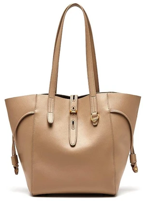 Genuine Leather Fashion Women Tote Bag Shoulder Handbags Brown Genuine Leather Fashion Women Tote Bag Shoulder Handbags Brown