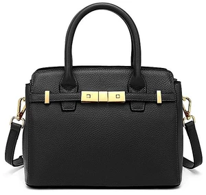 Genuine Leather Womens Purses and Handbags Shoulder Bag Black Genuine Leather Womens Purses and Handbags Shoulder Bag Black