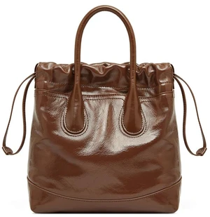 Genuine Leather Women's Handbag Diagonal Cross Bag Brown Genuine Leather Women's Handbag Diagonal Cross Bag Brown