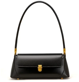 Genuine Leather Fashion Platinum Bag Cross Shoulder Women's Handbag Black Genuine Leather Fashion Platinum Bag Cross Shoulder Women's Handbag Black
