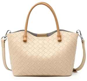 Genuine Leather Women's Handbag Ladies Shoulder Tote Bag White Genuine Leather Women's Handbag Ladies Shoulder Tote Bag White