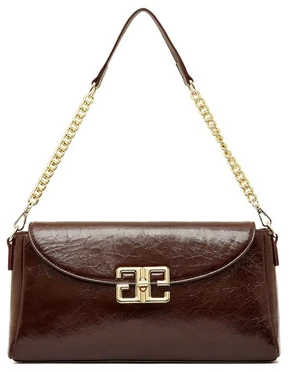 Women Genuine Leather Shoulder Bags Fashion Hobo Bags Brown Women Genuine Leather Shoulder Bags Fashion Hobo Bags Brown
