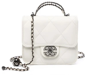 Women Genuine Leather Satchel Purse Vintage College Crossbody Messenger Bag Work Cross-body Bag White Women Genuine Leather Satchel Purse Vintage College Crossbody Messenger Bag Work Cross-body Bag White