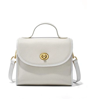 Fashion Genuine Leather Women Shoulder Bag Handbag Lady Casual Tote Bag White Fashion Genuine Leather Women Shoulder Bag Handbag Lady Casual Tote Bag White