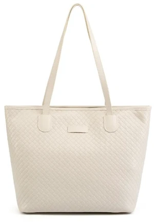 Womens Tote Handbag Genuine Leather Shoulder Bag Large Capacity Work Bag White Womens Tote Handbag Genuine Leather Shoulder Bag Large Capacity Work Bag White