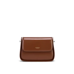 Women's Genuine Leather Saddle Bag Brown Women's Genuine Leather Saddle Bag Brown
