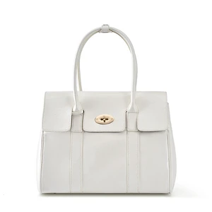 Large Capacity Soft Genuine Leather Tote Bag White Large Capacity Soft Genuine Leather Tote Bag White