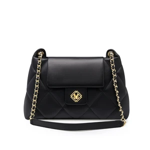 Genuine Leather Ladies'Crossbody Bag Black Genuine Leather Ladies'Crossbody Bag Black