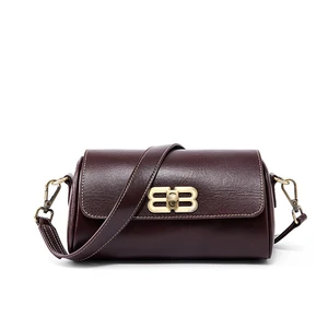 Genuine Leather Women Handbag Brown Genuine Leather Women Handbag Brown