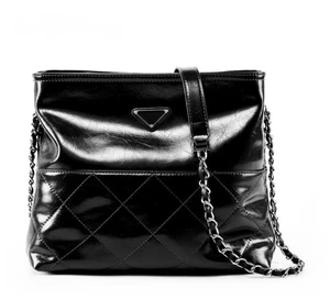 Genuine Leather Women Shoulder Handbags Leather Tote Bag Black Genuine Leather Women Shoulder Handbags Leather Tote Bag Black