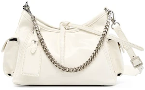 Soft Leather Hobo Handbags for Women Genuine Top Handle Bags Vintage Shoulder Purses White Soft Leather Hobo Handbags for Women Genuine Top Handle Bags Vintage Shoulder Purses White
