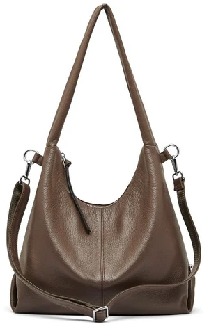 Women Genuine Leather Canvas Handbags Shoulder Bags Brown Women Genuine Leather Canvas Handbags Shoulder Bags Brown