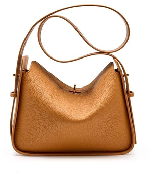 Women Genuine Leather Shoulder Bag College Tote Hobo Bags Brown Women Genuine Leather Shoulder Bag College Tote Hobo Bags Brown