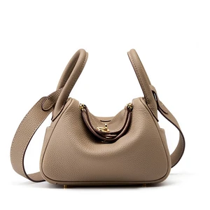 Genuine Leather Mini Shoulder Bag Lindy Small Bag Grey Genuine Leather Mini Shoulder Bag Lindy Small Bag Grey