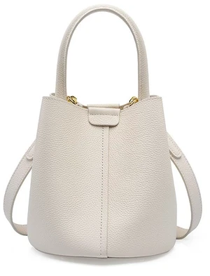 Women Genuine Soft Leather Shoulder Hobo Bag White Women Genuine Soft Leather Shoulder Hobo Bag White