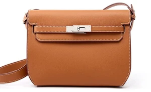 Genuine Leather Ladies Shoulder Totes Bag Crossbody Bags Brown Genuine Leather Ladies Shoulder Totes Bag Crossbody Bags Brown